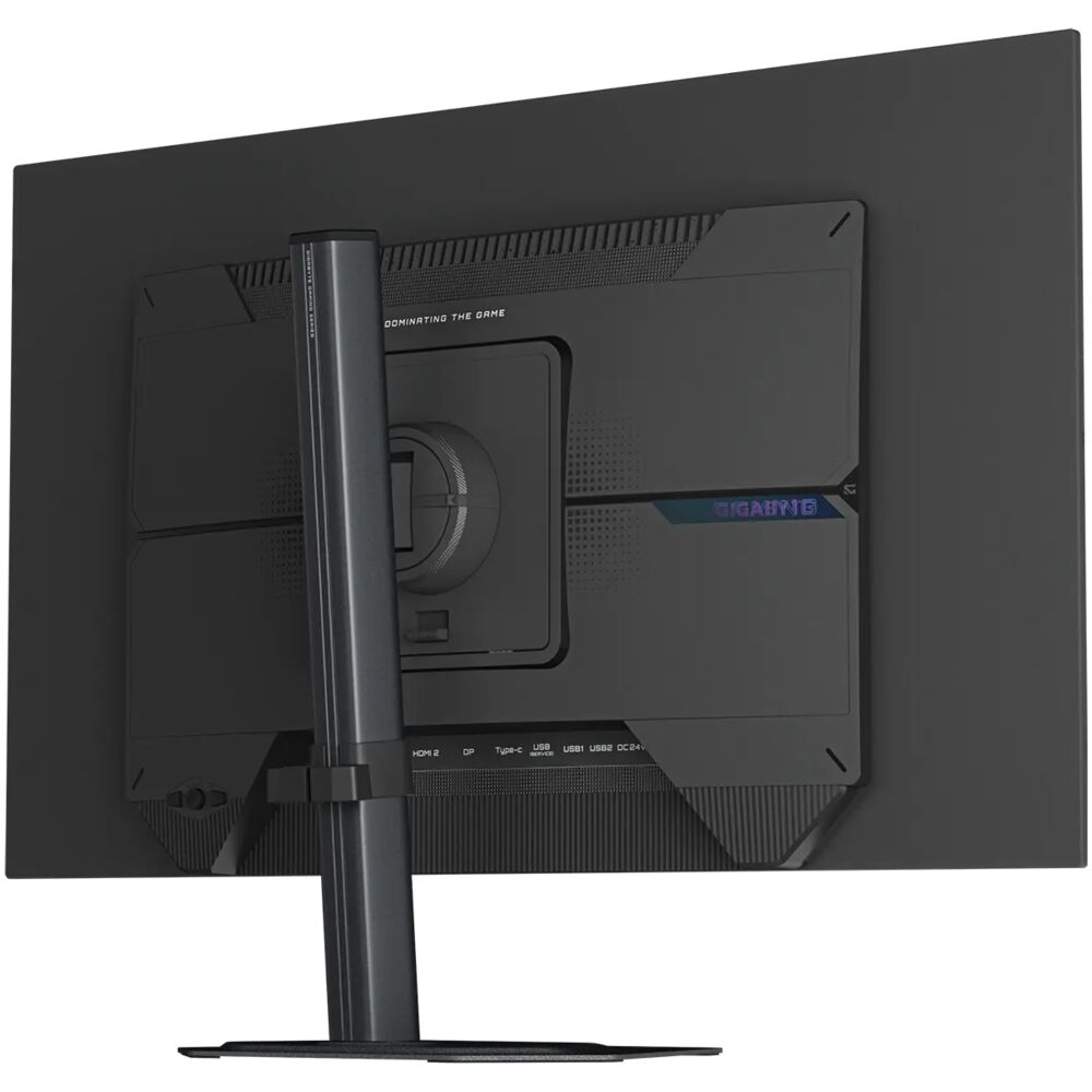 Gigabyte MO27Q28GR — вид сбоку, эргономика подставки