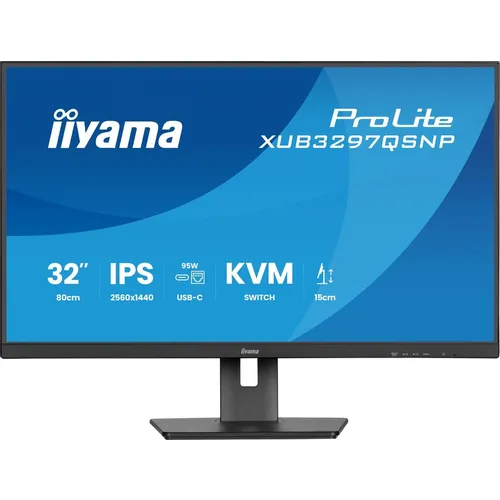 Обзор Iiyama ProLite XUB3297QSNP-B1: 32-дюймовый QHD IPS-монитор с USB-C доком, KVM-переключателем и RJ45 для продуктивной работы
