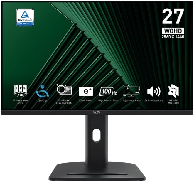 Обзор MSI Pro MP275QPG: профессиональный 27-дюймовый WQHD-монитор с частотой 100 Гц для работы и развлечений