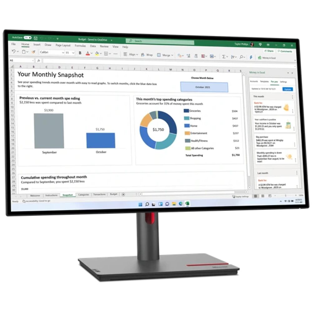 Lenovo ThinkVision P27h-30 яркость и подсветка