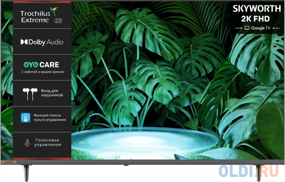 Дизайн телевизора Skyworth 40E55G
