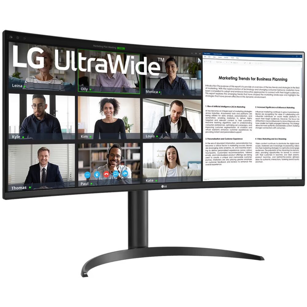 LG 34WR55QK-B — равномерность подсветки и углы обзора